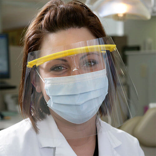 Bulk face shields 13" x 7" in clear